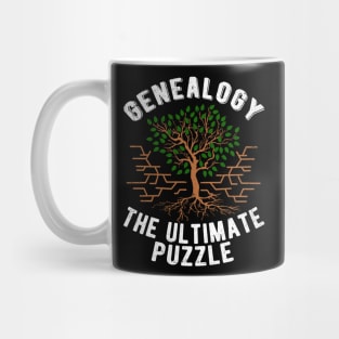 Genealogy The Ultimate Puzzle Family Historian Mug